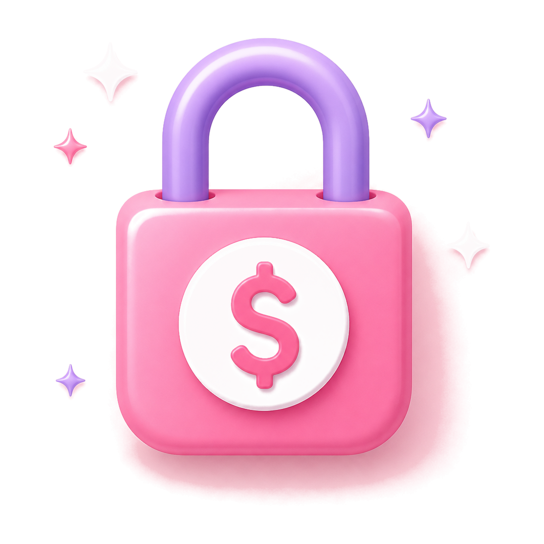 Padlock icon representing no bank login